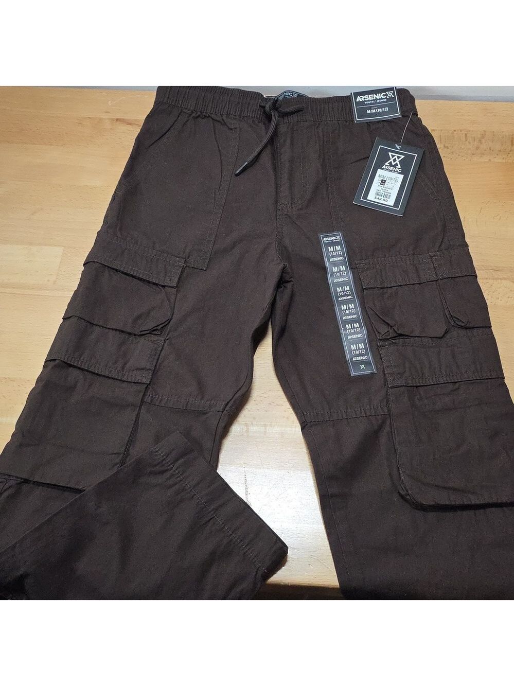 Kids Casual Dark Brown Bottoms Keiki Stretchy And Pull Coard